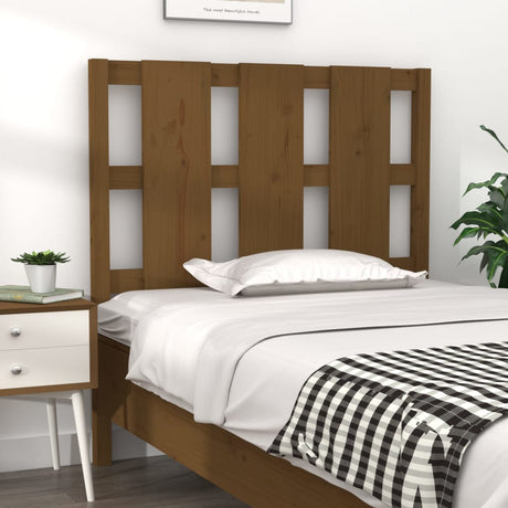 Bed Headboard 80.5X4X100 Cm Solid Wood Pine