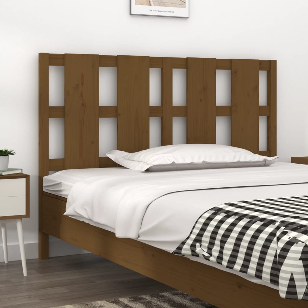 Bed Headboard 80.5X4X100 Cm Solid Wood Pine