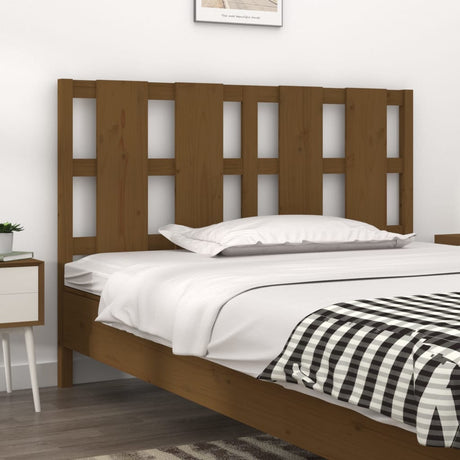 Bed Headboard 80.5X4X100 Cm Solid Wood Pine