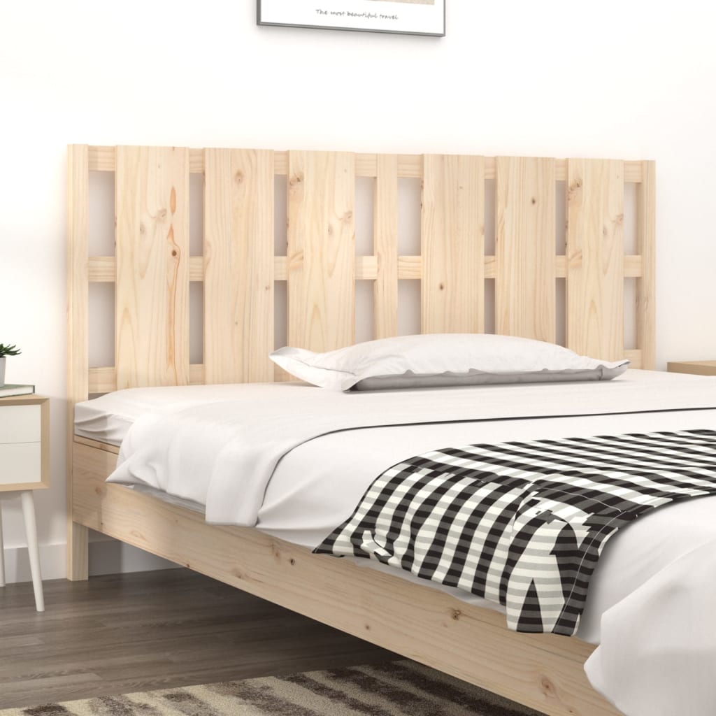 Bed Headboard 80.5X4X100 Cm Solid Wood Pine