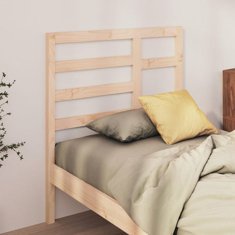 Bed Headboard 81X4X104 Cm Solid Wood Pine