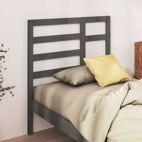 Bed Headboard 81X4X104 Cm Solid Wood Pine