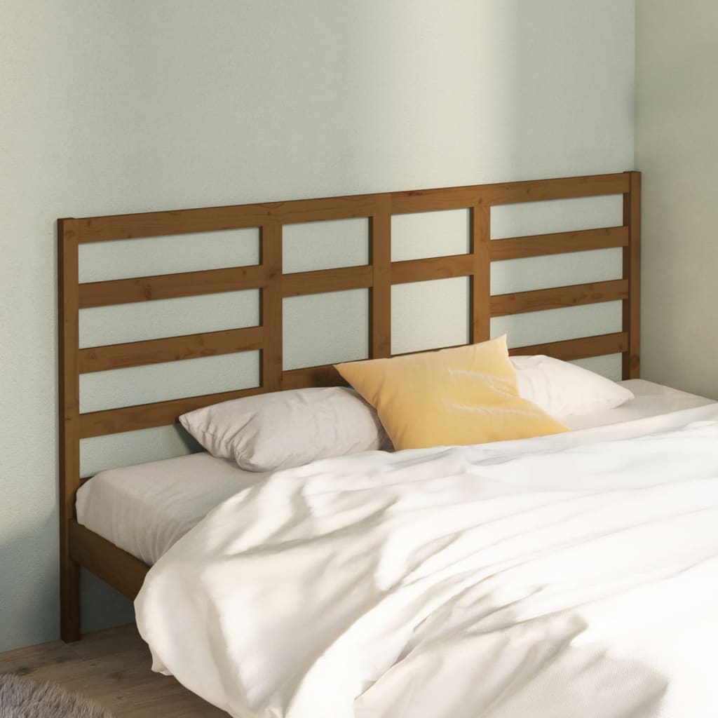 Bed Headboard 81X4X104 Cm Solid Wood Pine