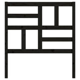 Bed Headboard 81X4X104 Cm Solid Wood Pine