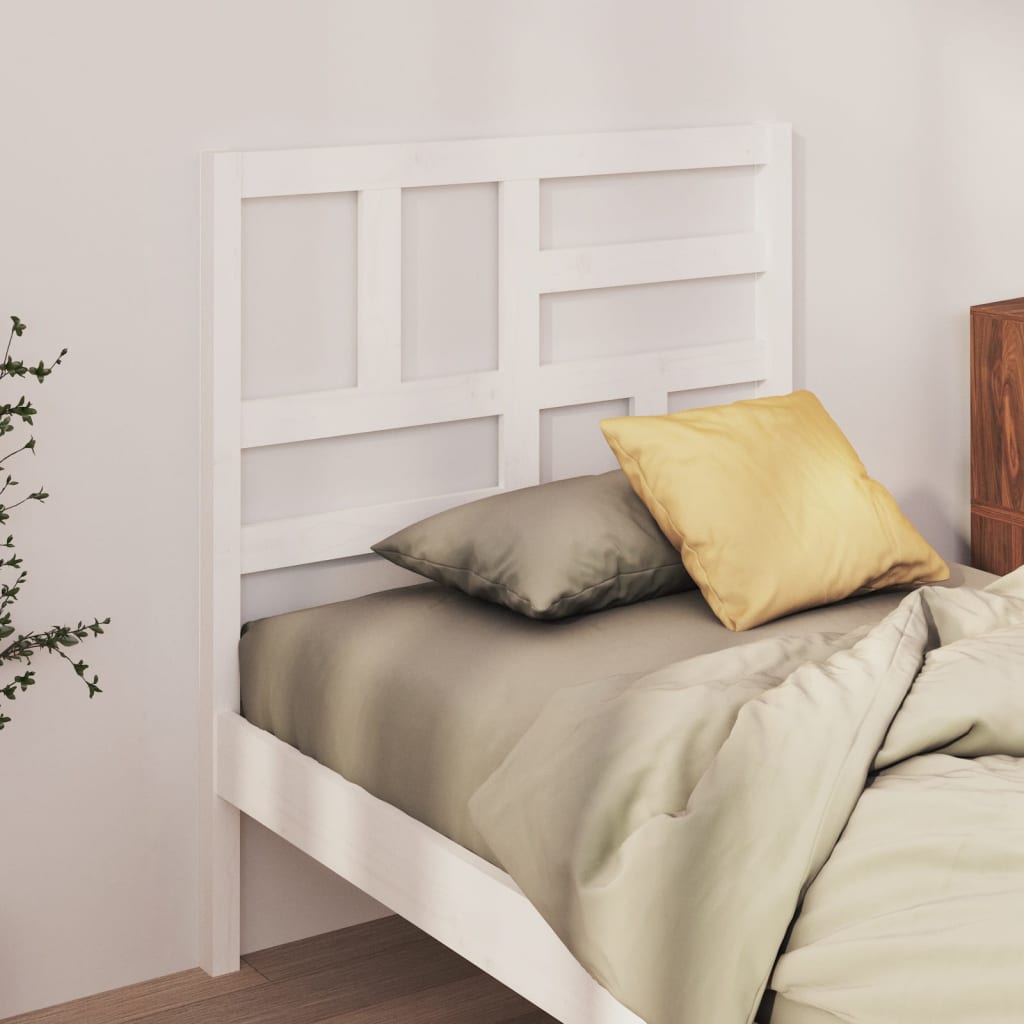 Bed Headboard 81X4X104 Cm Solid Wood Pine