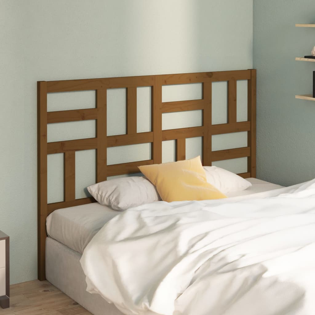 Bed Headboard 81X4X104 Cm Solid Wood Pine