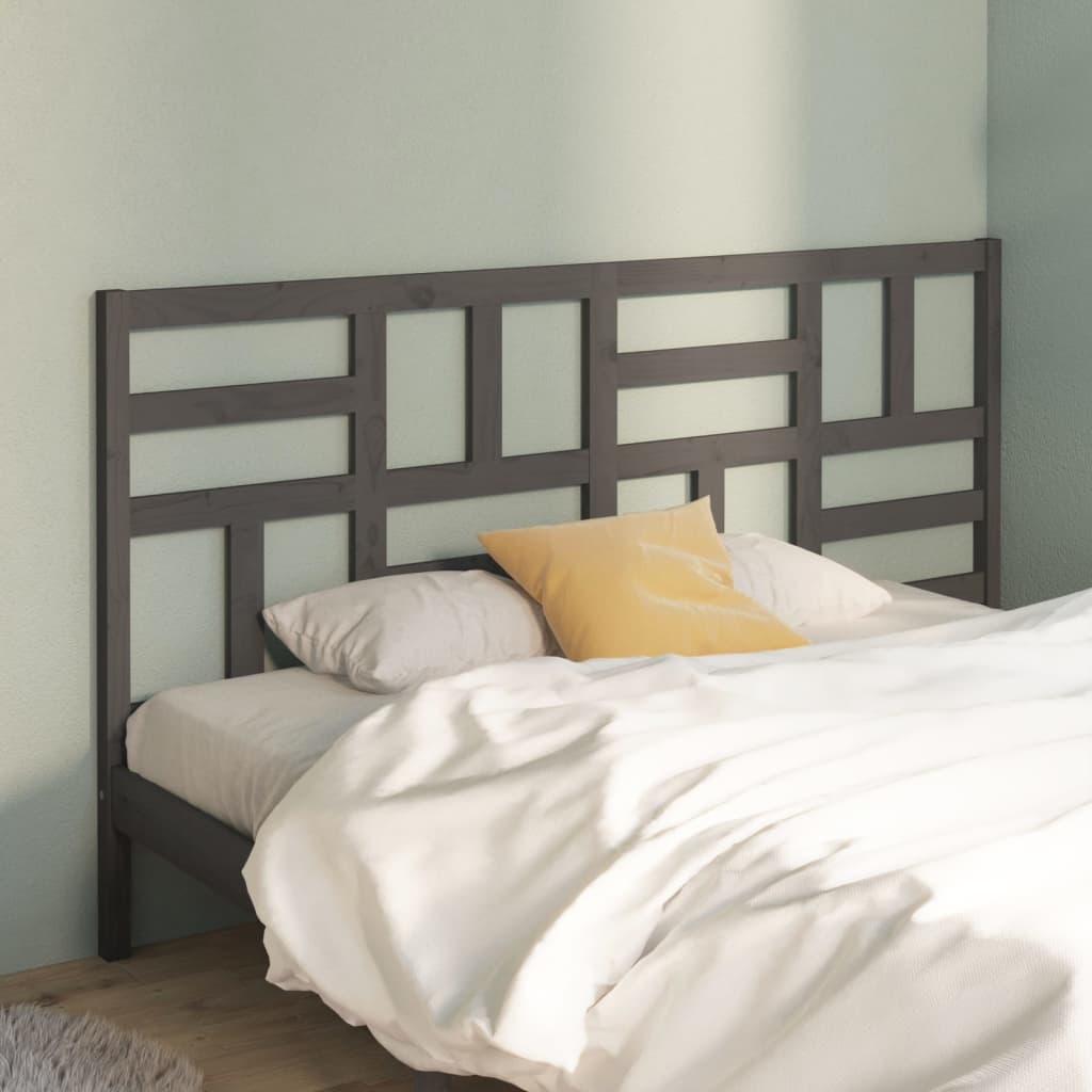 Bed Headboard 81X4X104 Cm Solid Wood Pine