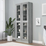 Vitrine Cabinet 82.5X30.5X Engineered Wood
