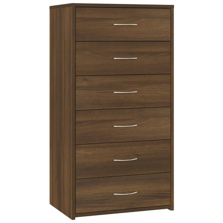 Sideboard With 6 Drawers 50X34X96 Cm Engineered Wood