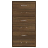 Sideboard With 6 Drawers 50X34X96 Cm Engineered Wood