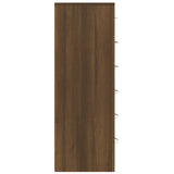 Sideboard With 6 Drawers 50X34X96 Cm Engineered Wood