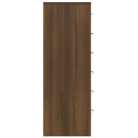 Sideboard With 6 Drawers 50X34X96 Cm Engineered Wood