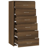 Sideboard With 6 Drawers 50X34X96 Cm Engineered Wood