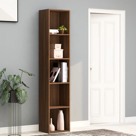 5-Tier Book Cabinet 80X30X Engineered Wood