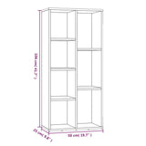 Book Cabinet 50X25X106 Cm