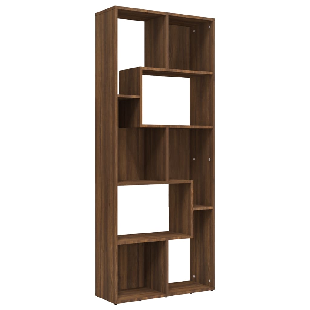 Book Cabinet 67X24X161 Cm Engineered Wood