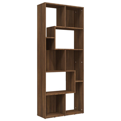 Book Cabinet 67X24X161 Cm Engineered Wood