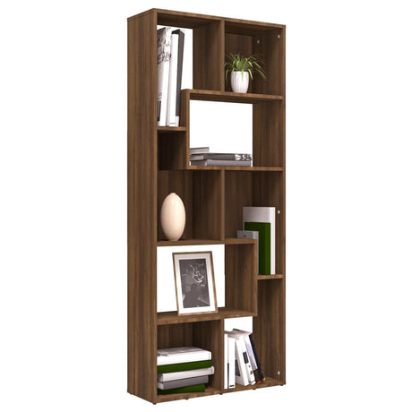 Book Cabinet 67X24X161 Cm Engineered Wood