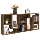 Book Cabinet 67X24X161 Cm Engineered Wood