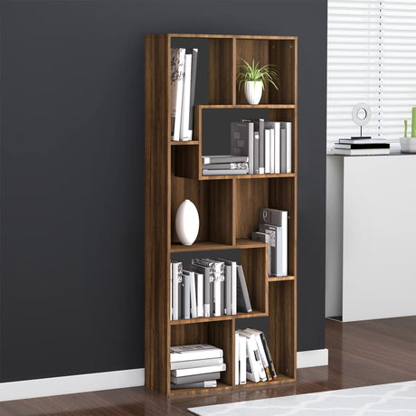Book Cabinet 67X24X161 Cm Engineered Wood