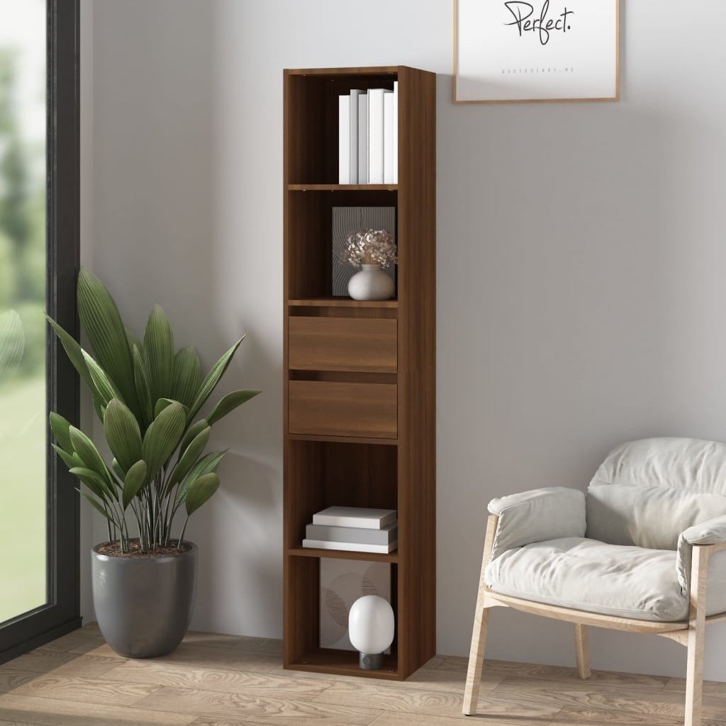 Book Cabinet 36X30X171 Cm Engineered Wood