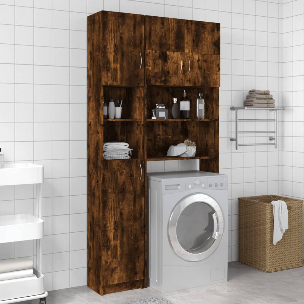 Bathroom Cabinet 32X25.5X190 Cm Engineered Wood
