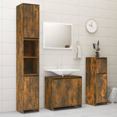 Bathroom Cabinet 30X30X95 Cm Engineered Wood
