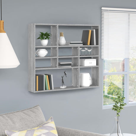 Wall Shelf 90X16X78 Cm Engineered Wood