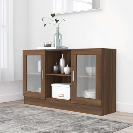 Vitrine Cabinet 120X30.5X70 Cm Engineered Wood