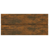 Sink Cabinet Smoked Oak 100x38.5x45 cm Engineered Wood