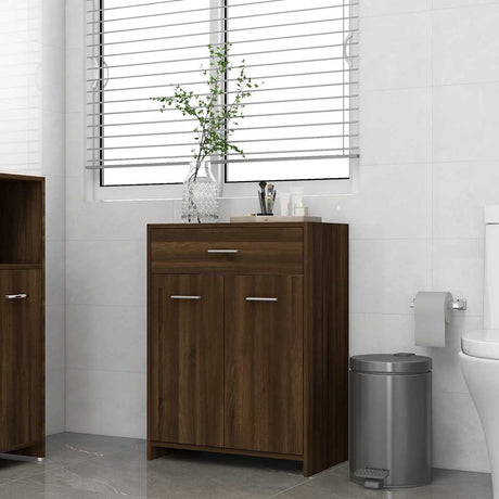Bathroom Cabinet 60X33X80 Cm Engineered Wood