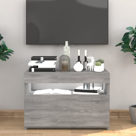 Tv Cabinet With Led Lights 60X35X40 Cm