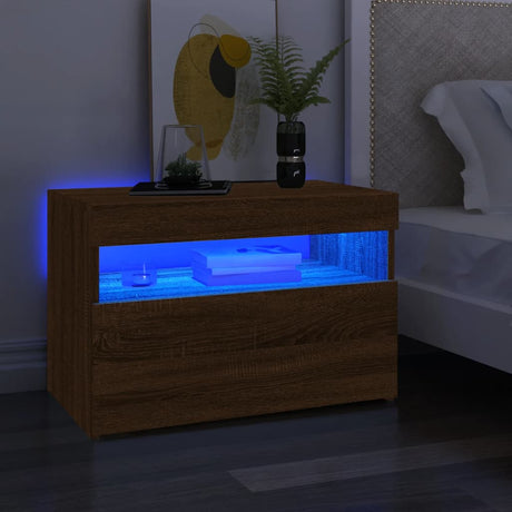 Tv Cabinet With Led Lights 60X35X40 Cm