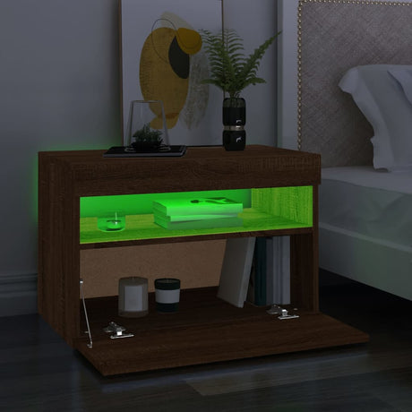 Tv Cabinet With Led Lights 60X35X40 Cm