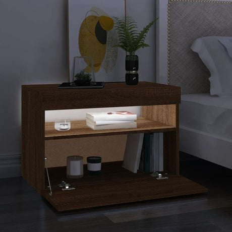 Tv Cabinet With Led Lights 60X35X40 Cm