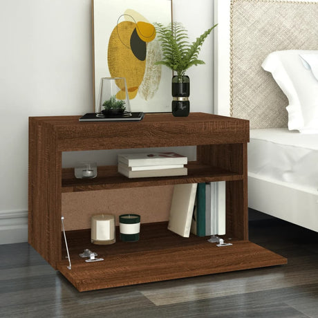 Tv Cabinet With Led Lights 60X35X40 Cm