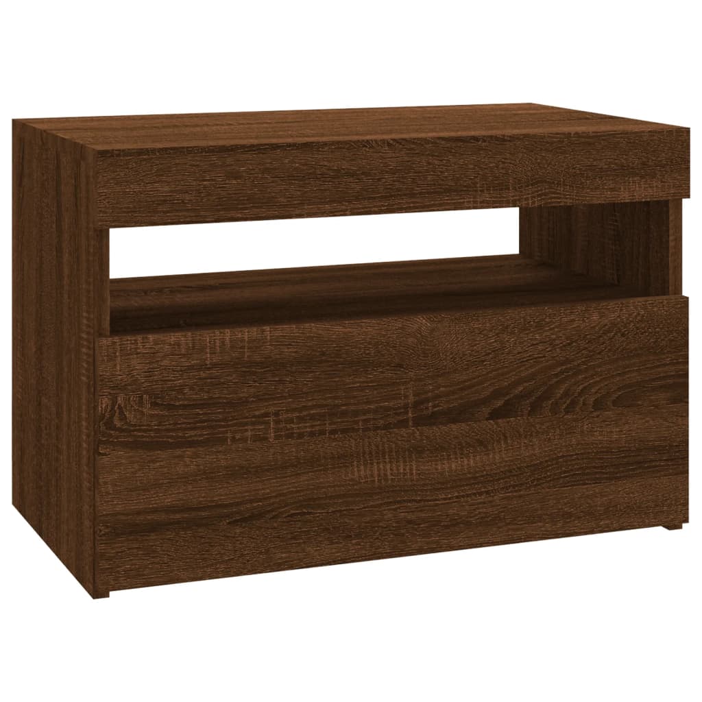 Tv Cabinet With Led Lights 60X35X40 Cm