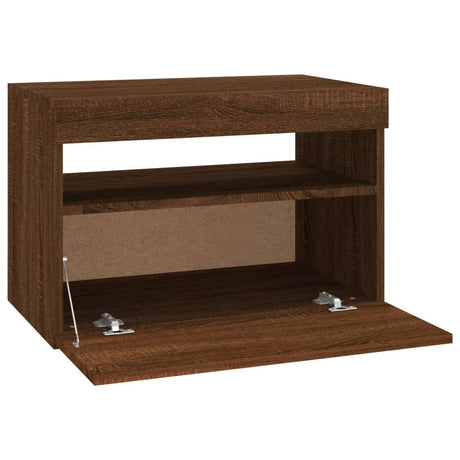 Tv Cabinet With Led Lights 60X35X40 Cm