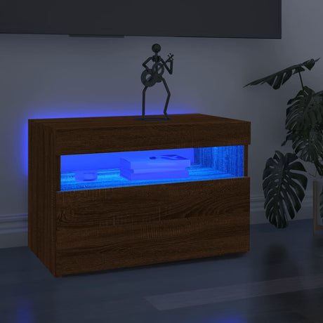 Tv Cabinet With Led Lights 60X35X40 Cm