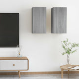 Tv Cabinet 2 Pcs 30,5X30X Engineered Wood