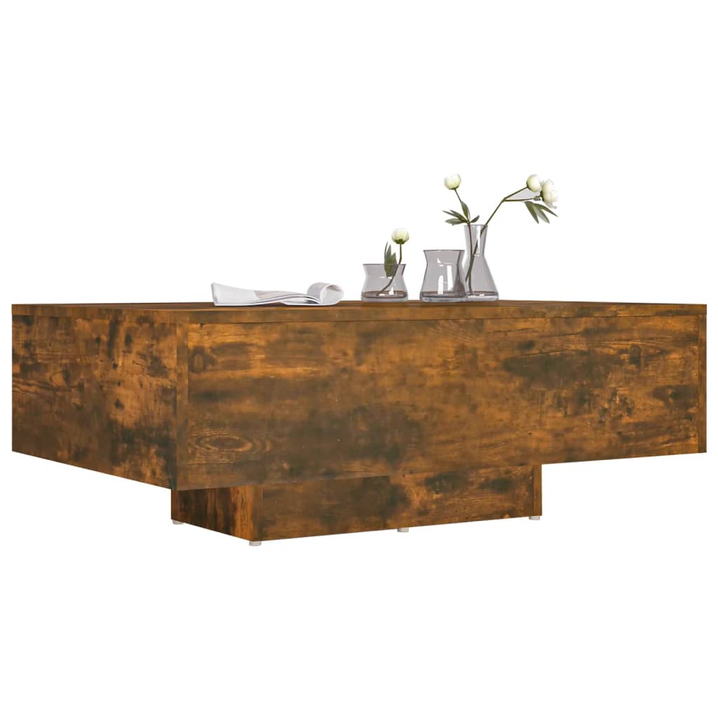Coffee Table Smoked Oak 85x55x31 cm Engineered Wood