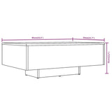 Coffee Table Smoked Oak 85x55x31 cm Engineered Wood