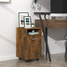 Side Cabinet With Wheels 33X38X60 Cm Engineered Wood