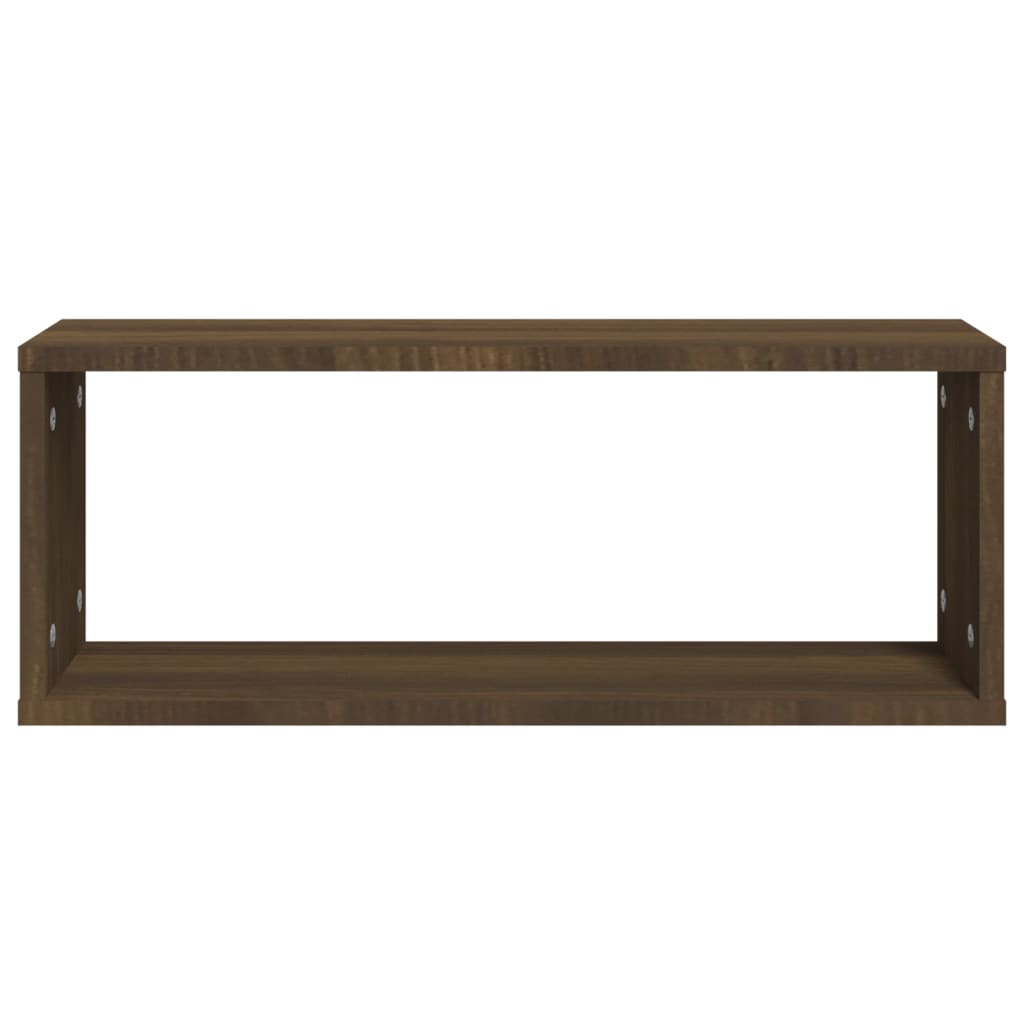 Wall Cube Shelves 2 Pcs 60X15X23 Cm Engineered Wood