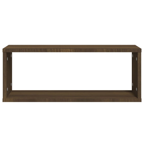 Wall Cube Shelves 2 Pcs 60X15X23 Cm Engineered Wood