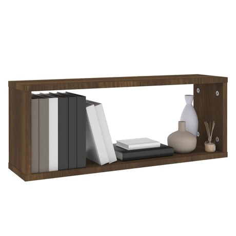 Wall Cube Shelves 2 Pcs 60X15X23 Cm Engineered Wood
