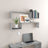 Wall Shelf 2 Pcs 100X15X20 Cm Engineered Wood