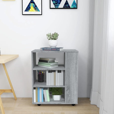 Rolling Cabinet 60X35X75 Cm Engineered Wood