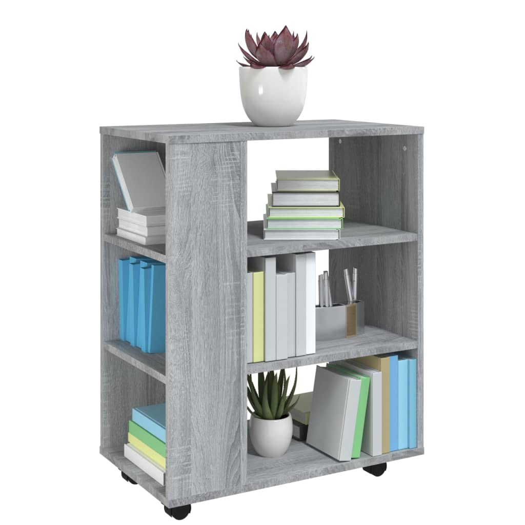 Rolling Cabinet 60X35X75 Cm Engineered Wood