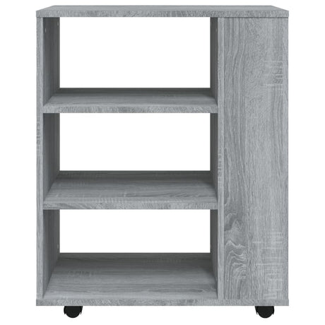 Rolling Cabinet 60X35X75 Cm Engineered Wood